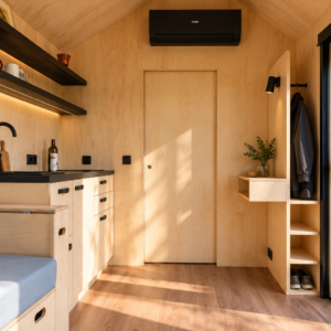 Tiny House PURA com Mezanino e Escada de Mão – 2 a 4 Pessoas