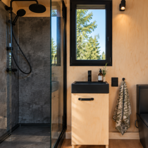 Tiny House PURA com Mezanino e Escada de Mão – 2 a 4 Pessoas