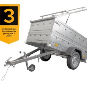 Reboque com Tampa Garden Trailer 200 KIPP – 200 × 106 cm – 750 kg