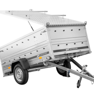 Reboque UNITRAILER Garden Trailer 230 KIPP – 230 × 125 cm – 750 kg – Tampa em Alumínio