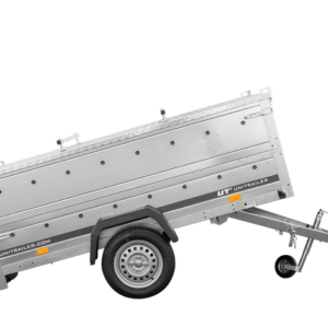 Reboque UNITRAILER Garden Trailer 230 KIPP – 230 × 125 cm – 750 kg – Tampa em Alumínio