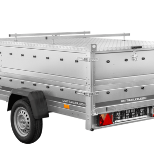 Reboque UNITRAILER Garden Trailer 230 KIPP – 230 × 125 cm – 750 kg – Tampa em Alumínio