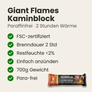 Giant Flames Kaminblock FSC 700gr