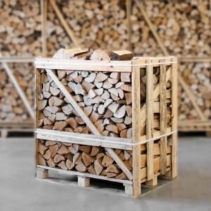 Halbe palette kammergetrocknetes gespalten Birken/Esche Brennholz mischfeuerholz 25cm