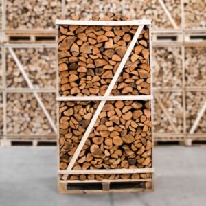 Palette kammergetrocknetes gespalten Erle Brennholz 25cm