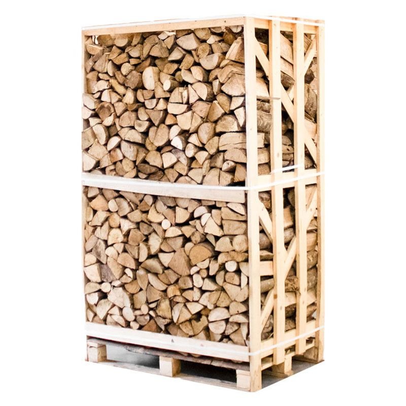 Palette kammergetrocknetes gespalten Esche Brennholz 25cm