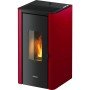 Freepoint Pelletofen Indi Stahl Bordeaux 7 kW