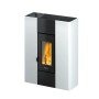 Freepoint Pelletofen Roxy Stahl Weiß 7 kW