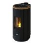 Freepoint Pelletofen Chrome 7 Stahl Schwarz 7 kW WLAN