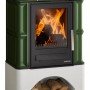 Justus Bavaria Kaminofen Keramik Grün 7 kW