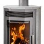Justus Kaminofen Usedom 7 Gussgrau 7 kW Specksteinverkleidung