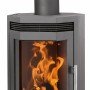 Justus Usedom 5 Dauerbrand Kaminofen Stahl Gussgrau 5 kW mit Automatik