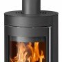 Justus Kaminofen Mino 2.0 Stahl Schwarz mit Abdeckplatte 5 kW