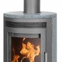 Justus Kaminofen Baltrum D 2.0 Speckstein Gussgrau 5,5 kW