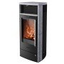 Fireplace Torino Kaminofen Speckstein Schwarz 6 kW mit Automatik