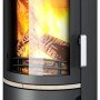Accente Tifano Kaminofen Sandstein Schwarz 6,5 kW mit Automatik