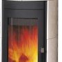 Hark Dauerbrand-Kaminofen Tiamo EX Schwarz Keramik Cremeweiß 6 kW EEK: A+