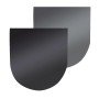 Firefix Stahlbodenplatte Schwarz Dunkelgrau 110 x 100 cm 1,5 mm
