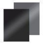 Firefix Stahlbodenplatte Schwarz Dunkelgrau 105 x 90 cm 1,5 mm