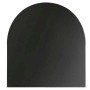 Valo Stahlbodenplatte Rundbogen 100 x 120 cm Stärke 2 mm Schwarz
