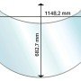 Aduro Glasbodenplatte Ellipse für Aduro 15 Serie