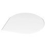 Valo Glasbodenplatte Tropfenform 110 cm x 110 cm Stärke 8 mm Glasklar
