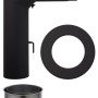 Firefix Rauchrohr-Set Ø 150 mm 3-teilig Schwarz