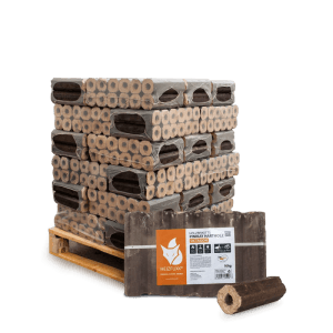 Heizfuxx PiniKay Octagon Holzbriketts Hartholz 10kg x 30 Gebinde 300kg Palette
