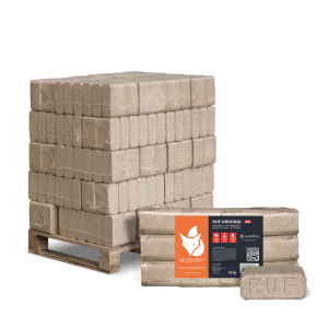Heizfuxx RUF Original Red Holzbriketts Hartholz 10kg x 30 Gebinde 300kg Palette