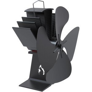 Aduro Kaminofen-Ventilator Stahl Schwarz
