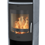 Fireplace Barcelona Kaminofen Speckstein Schwarz 8 kW