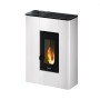 Freepoint Pelletofen Atri Metall Weiß 4,9 kW mit Automatik